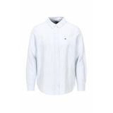 Tommy Hilfiger Relaxed Fit Linen Gömlek Mavi-Pembe, M, DW0DW22209, Mavi - Pembe, Kadın