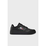 Tommy Hilfiger Retro Deri Sneaker Ayakkabı Erkek Ayakkabı Em0Em01395 Bds - Siyah