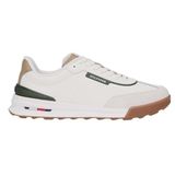 Tommy Hilfiger Retro Runner Mix Spor Ayakkabı, 42, FM0FM05721Z00, Fildişi, Erkek