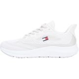 Tommy Hilfiger RUNNER KNITTED Erkek Spor Ayakkabı, Ecru, 40