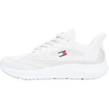 Tommy Hilfiger RUNNER KNITTED Erkek Spor Ayakkabı, Ecru, 44