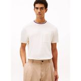 Tommy Hilfiger Sarı Erkek T-Shirt MW0MW41472Z00_RWB Pocket Pıque Tee - XL
