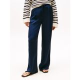 Tommy Hilfiger Sateen Tıe Rlxd Straıght Pants Kadın Mavi Pantolon - Ww0ww47171