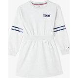 Tommy Hilfiger Satin Applique Çocuk Gri Elbise - 14 Yaş - P09-Gri