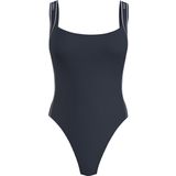 Tommy Hilfiger Scoop Back One Piece Kadın Mayo, Mavi, S