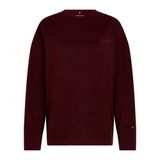 Tommy Hilfiger Script Modern Relaxed Terry Sweatshirt, S, WW0WW46125XIH, Kırmızı, kadın