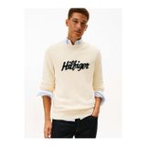 Tommy Hilfiger Seasonal Graphıc Cotton Cneck Erkek Bej Kazak - Mw0mw41647