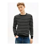 Tommy Hilfiger Seasonal Structure Cneck Erkek Siyah Kazak - Mw0mw41643