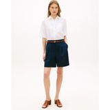 Tommy Hilfiger ShopINN Ess Lınen Ss Shırt Kadın Beyaz Kk Gömlek - WW0WW48925