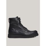 Tommy Hilfiger Siyah Erkek Deri Bot TH AMERICAN PREM CHECK LTH BOOT