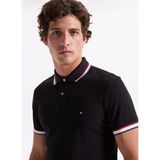 Tommy Hilfiger Siyah Erkek Polo T-Shirt MW0MW40308BDS_CUFF Interest Slım Fı - XL