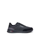 Tommy Hilfiger Siyah Erkek Sneaker RETRO RUNNER MIX LEATHER