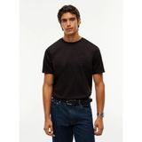 Tommy Hilfiger Siyah Erkek T-Shirt MW0MW44920BDS_INTERLOCK Embossed T - XL