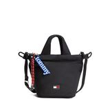 Tommy Hilfiger Siyah Kadın Çapraz Çanta TJW ICON CHARMS BUCKET BAG