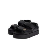 Tommy Hilfiger Siyah Kadın Deri Sandalet FW0FW09119BDS