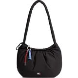 Tommy Hilfiger Siyah Kadın Omuz Çantası TJW ICON CHARMS HOBO