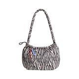 Tommy Hilfiger Siyah Kadın Omuz Çantası TJW ICON CHARMS ZEBRA HOBO