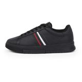 Tommy Hilfiger Sneaker MODERN CUPSOLE STRIPES LTH, 44, 5003239770, Siyah, Erkek