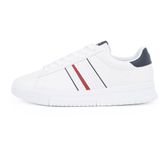 Tommy Hilfiger Sneaker MODERN CUPSOLE STRIPES LTH, 45, 5003239762, Beyaz, Erkek