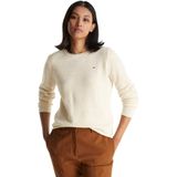 Tommy Hilfiger Soft Wool C-Nk Sweater Kadın Bej Kazak - Ww0ww40264