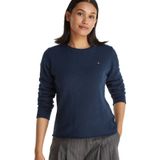 Tommy Hilfiger Soft Wool C-Nk Sweater Kadın Mavi Kazak - Ww0ww40264