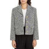 Tommy Hilfiger Standart Gri Kadın Ceket Boucle Yün Mıx Jacket - 36