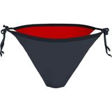 Tommy Hilfiger String Side Tie Bikini Altı, XS, UW0UW05973, Dark Night Navy, Kadın