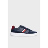 Tommy Hilfiger Süet Detaylı Logolu Sneaker Ayakkabı Erkek Ayakkabı FM0FM04889 C1G - Lacivert
