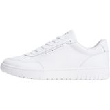 Tommy Hilfiger TH BASKET CORE LEATHER Erkek Spor Ayakkabı White 44