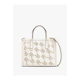 Tommy Hilfiger Th City Mini Tote Mono Fildişi Kadın El Çantası