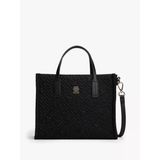 Tommy Hilfiger Th Cıty Mını Tote Mono Nylon Kadın Siyah Çanta - Aw0aw18162