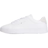 TOMMY HILFIGER TH COURT CORE Erkek Spor Ayakkabı, White, 42