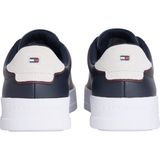 Tommy Hilfiger Th Court Core Ess Leather Erkek Spor Ayakkabı Nefes Alabilir Yapı ile Günlük Kullanıma Uygun - Lacivert
