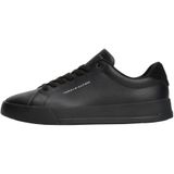 Tommy Hilfiger TH COURT LTH DETAIL ESS Erkek Spor Ayakkabı Black/Black 44
