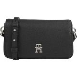 Tommy Hilfiger th emblem flap crossover Kadın El Çantası black OS
