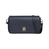 Tommy Hilfiger th emblem flap crossover Kadın El Çantası space blue OS