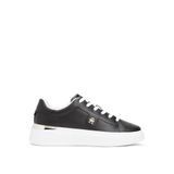 Tommy Hilfiger TH Fashion Court Sneaker Siyah Spor Ayakkabı, 40, FW0FW08631, SİYAH, Kadın 40 EU