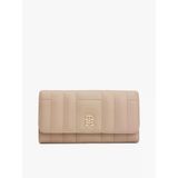 Tommy Hilfiger Th Femınıne Lrg Flap Kadın Bej Cüzdan - Aw0aw17475