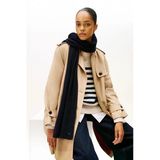 Tommy Hilfiger Th Flag Fluffy Scarf Kadın Mavi Atkı - Aw0aw17787