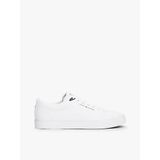 Tommy Hilfiger TH HI VULC CORE LOW LTH II ESS Erkek Beyaz Sneaker FM0FM05511YBS