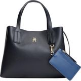 Tommy Hilfiger th icon mini satchel Kadın Çanta space blue Tek Beden