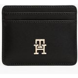 Tommy Hilfiger Th Icon Orta Boy Fermuarlı Monogram Kapaklı Kadın Siyah Cüzdan AW0AW17743BDS - OS