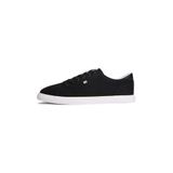 Tommy Hilfiger TH LOW PROFILE VULC CANVAS Kadın Spor Ayakkabı, Black, 40