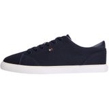 Tommy Hilfiger TH LOW PROFILE VULC CANVAS Kadın Spor Ayakkabı, Space Blue, 37