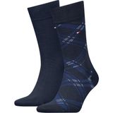 Tommy Hilfiger Th Men Sock 2p Check Erkek Mavi Çorap - S701236310 - 43