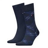 Tommy Hilfiger Th Men Sock 2p Check Erkek Mavi Çorap - S701236310