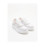 Tommy Hilfiger TH Moda Kort Tarzı Karışık Materyal Kadın Beyaz Sneaker FW0FW086320JG