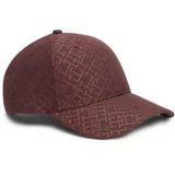 Tommy Hilfiger Th Monogram Cap Kadın Kırmızı Şapka - Aw0aw18058