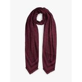 Tommy Hilfiger TH Monogram Detaylı Şal, Standart, AW0AW18273, Bordo, Kadın