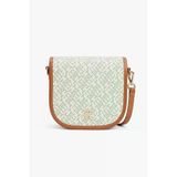 Tommy Hilfiger Th Monoplay Leather Saddle Bag Kadın Yeşil Çapraz Çanta Aw0aw17414l3h